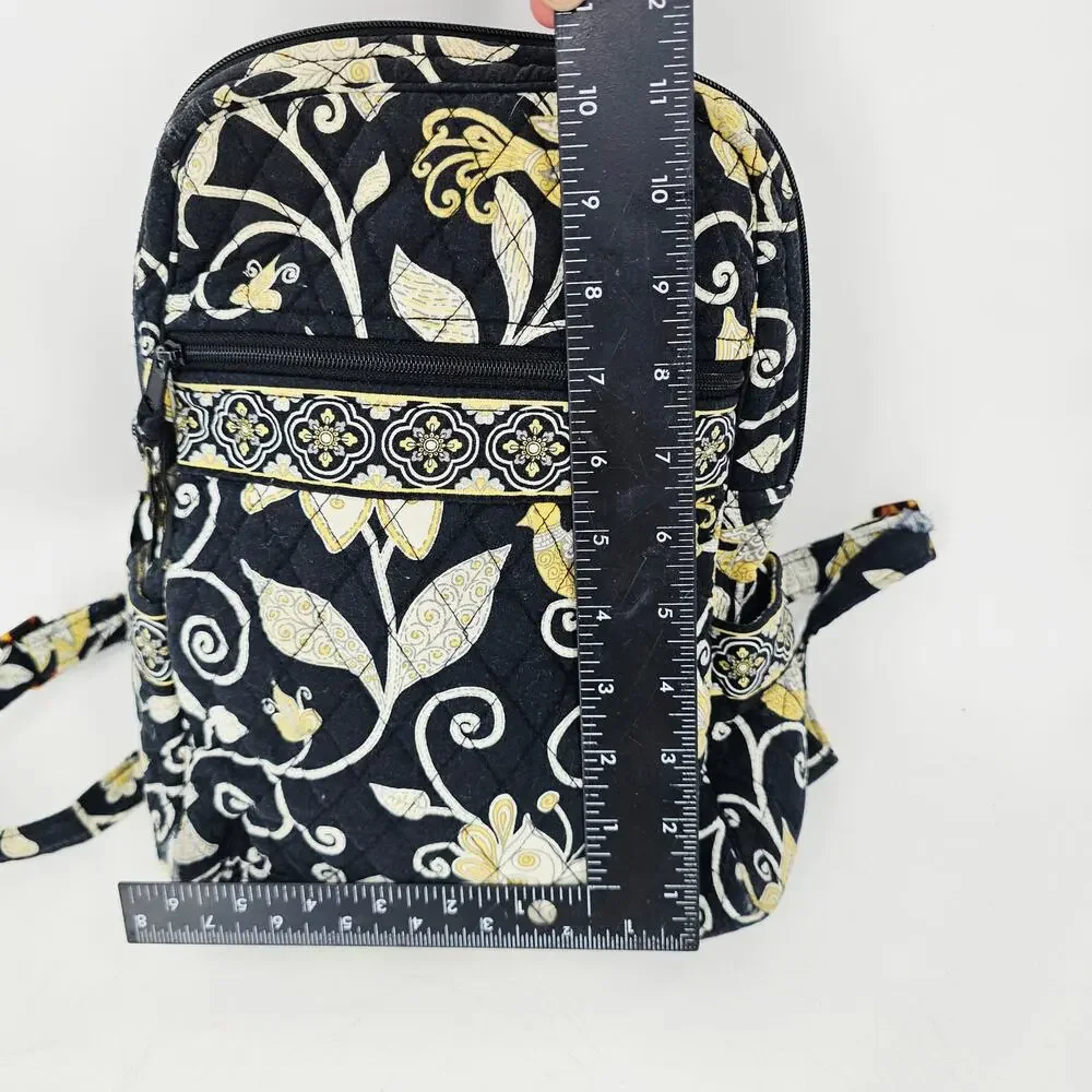 Y2K Vera Bradley Backpack Yellow Bird Floral Retired Quilted Cotton Bag Boho
